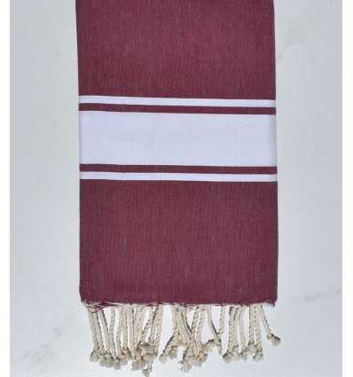 Fouta Plate Cerise  - 1