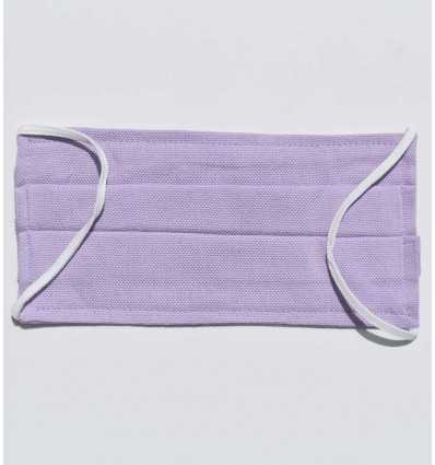 Masque de protection mauve pastel clair