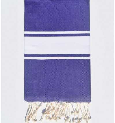 Fouta Plate bleu violet  - 1