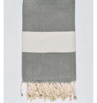 Fouta Diamant vert asperge Fouta Tunisia - 1