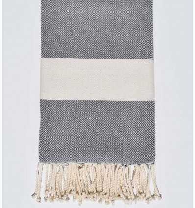 Fouta Diamant gris Fouta Tunisia - 1