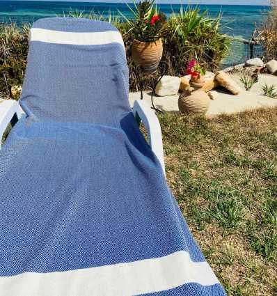 Fouta Diamant bleu Fouta Tunisia - 1