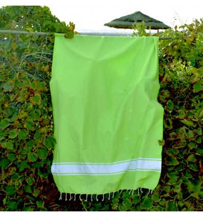 Fouta Plate vert citron Fouta Tunisia - 4