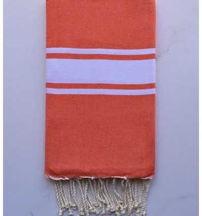 Fouta en Coton Recyclé orange Fouta Tunisia - 1