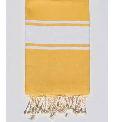 Fouta Plate jaune safran Fouta Tunisia - 1