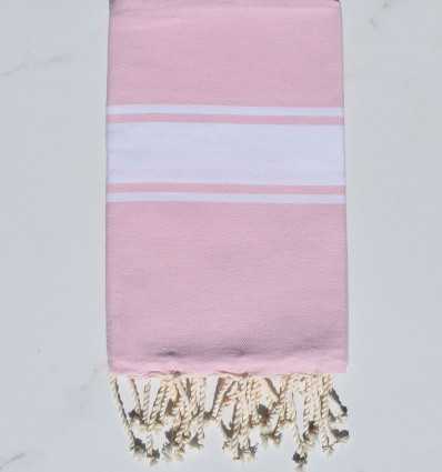 Fouta Plate rose clair Fouta Tunisia - 1