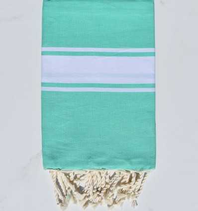 Fouta plate vert cascade Fouta Tunisia - 1