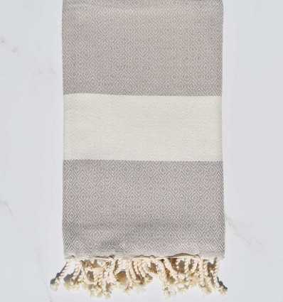 Fouta Diamant beige Fouta Tunisia - 1