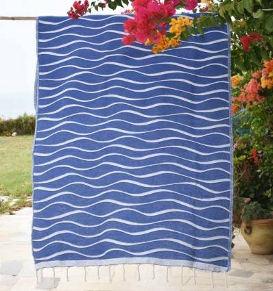 Fouta Hawaï Bleu Fouta Tunisia - 1