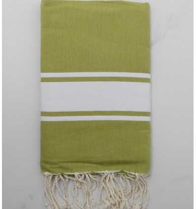 Fouta Plate vert olive 