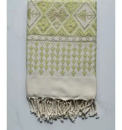 Fouta khlela vert clair 