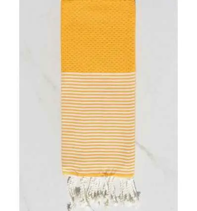 Enfant Nid d'abeille jaune Fouta Tunisia - 1