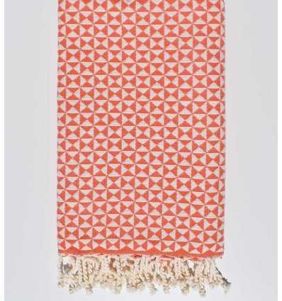 Serviette de plage papillon orange carotte